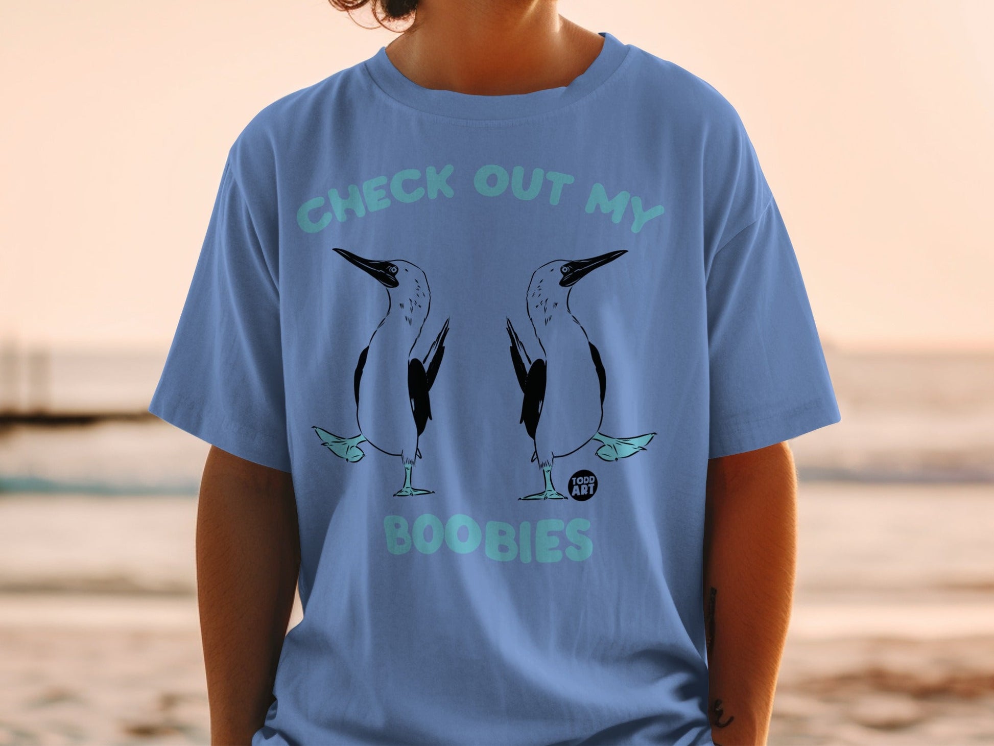 Check Out My Boobies Funny Printed Graphic Top