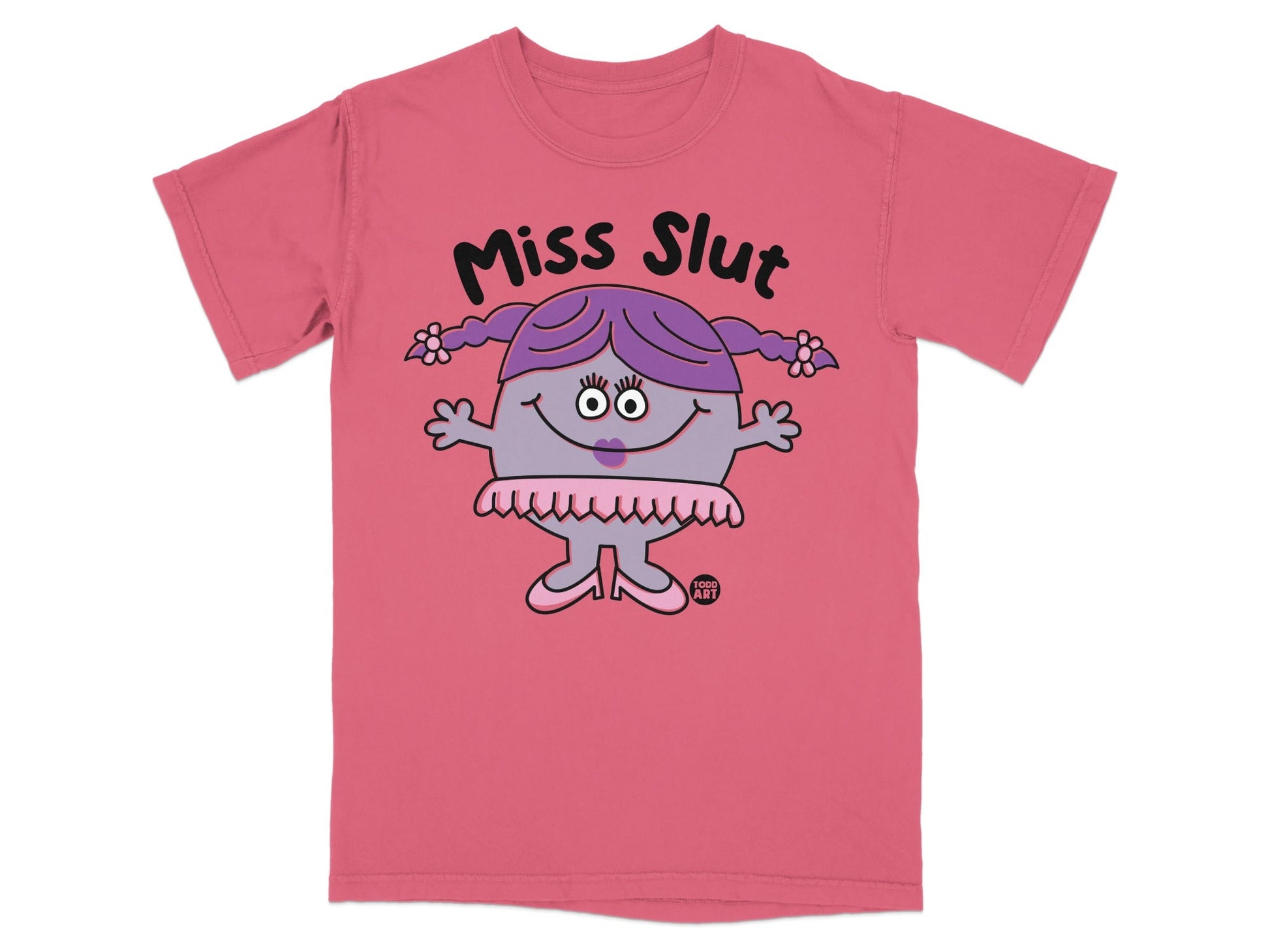 Miss Slut Character Graphic Design T-Shirt