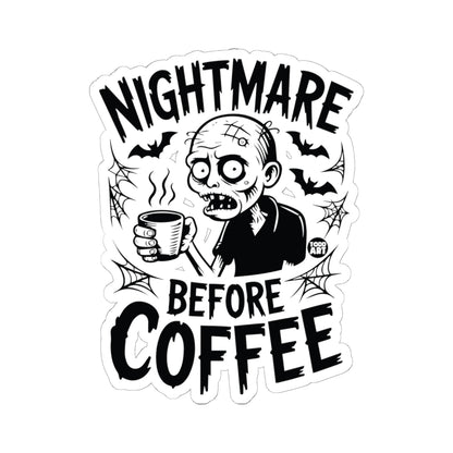 Coffee ZombieTodd Art Sticker