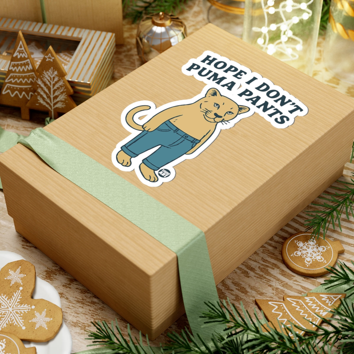 Fashionable FelineTodd Art Sticker