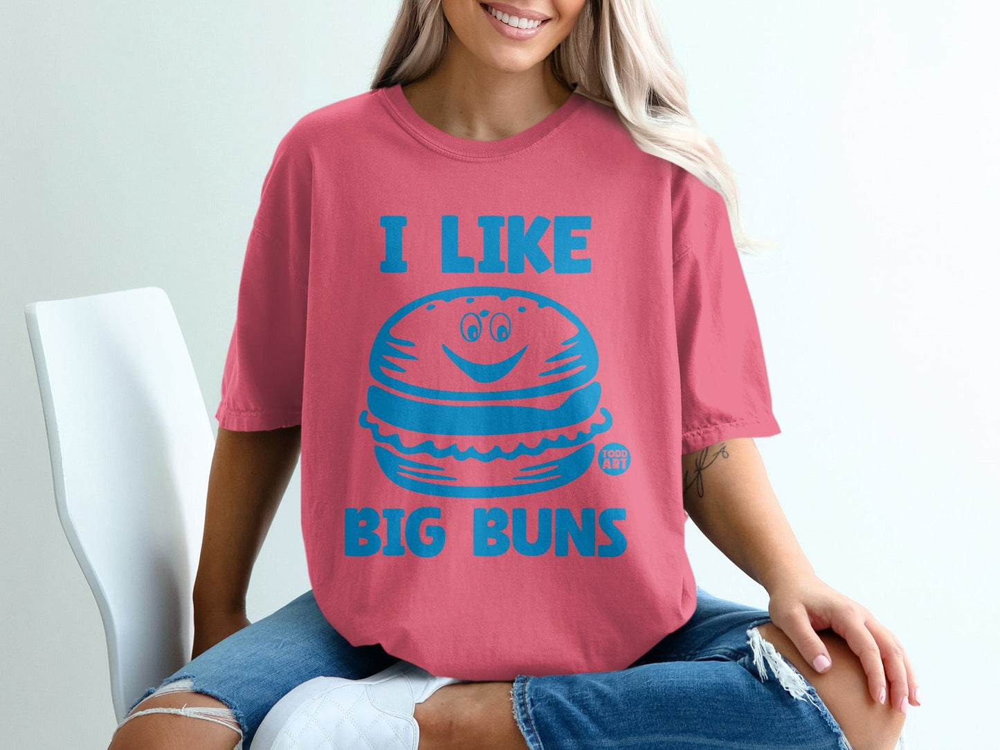 I Like Big Buns Graphic Tee for Burger Lovers