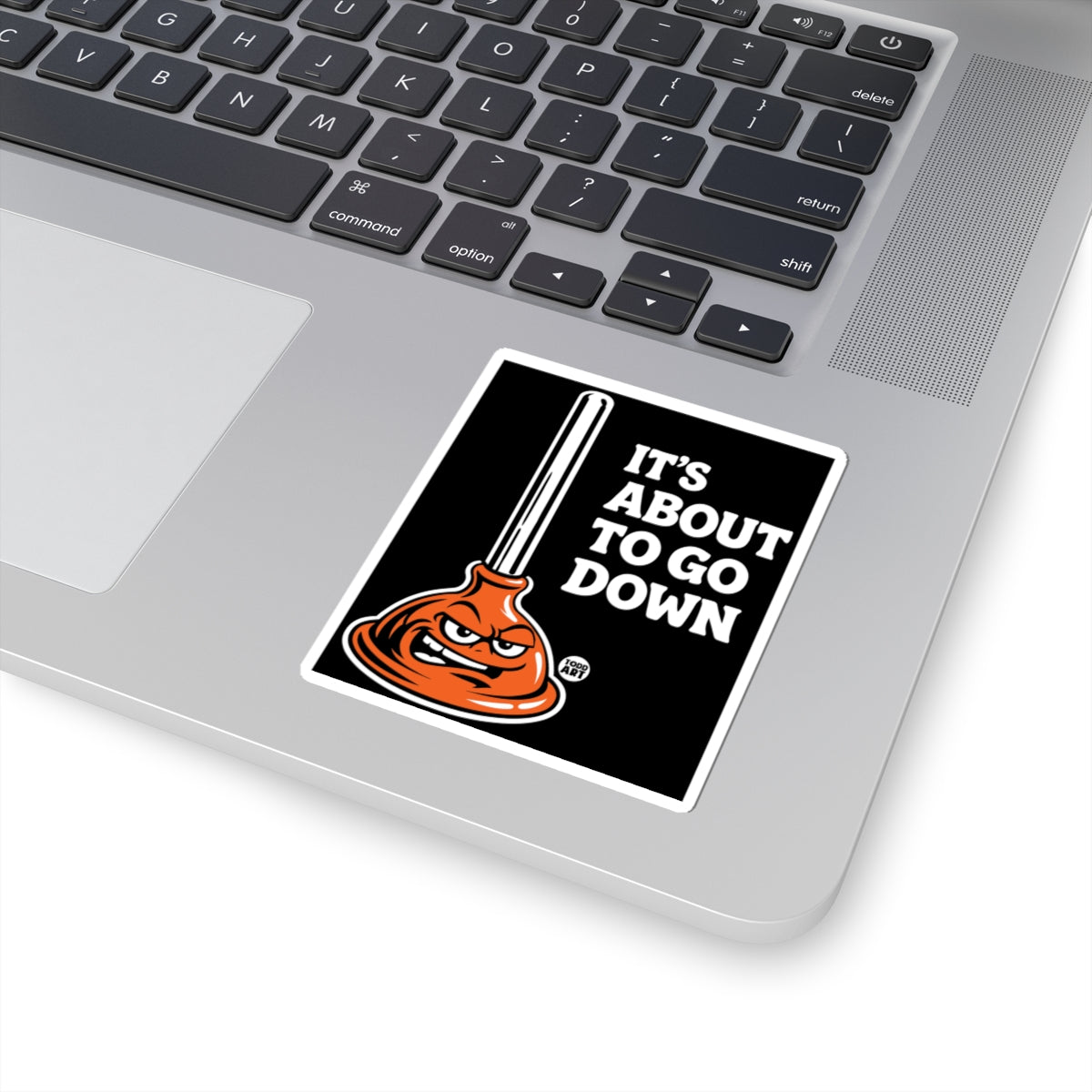 about-to-go-down-plunger-sticker