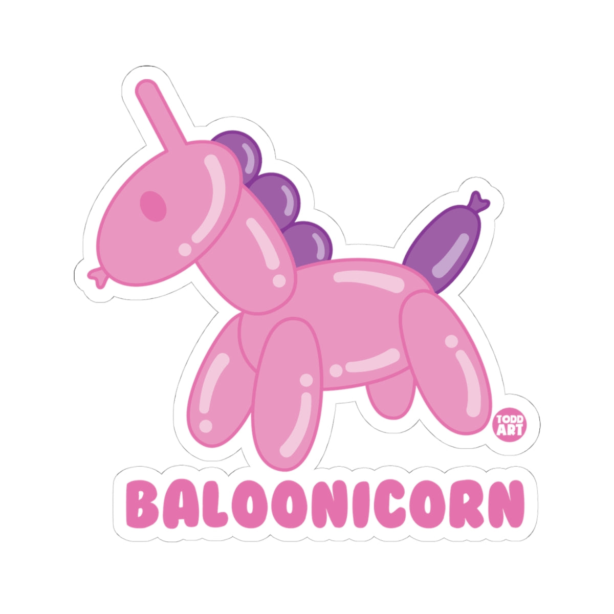 Ballooncorn Todd Art Sticker