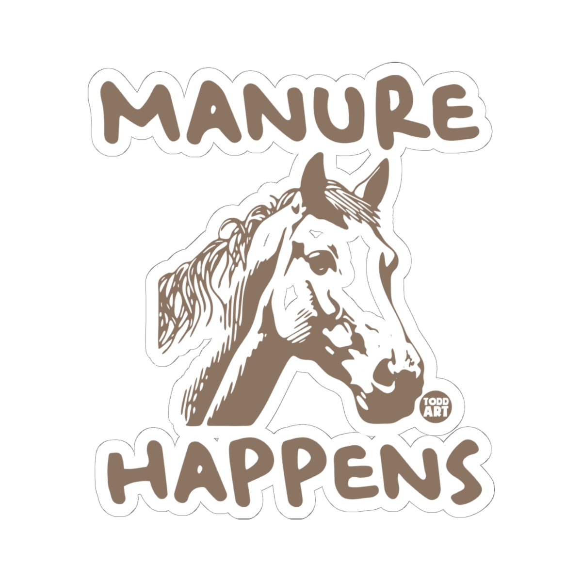 Horse WisdomTodd Art Sticker