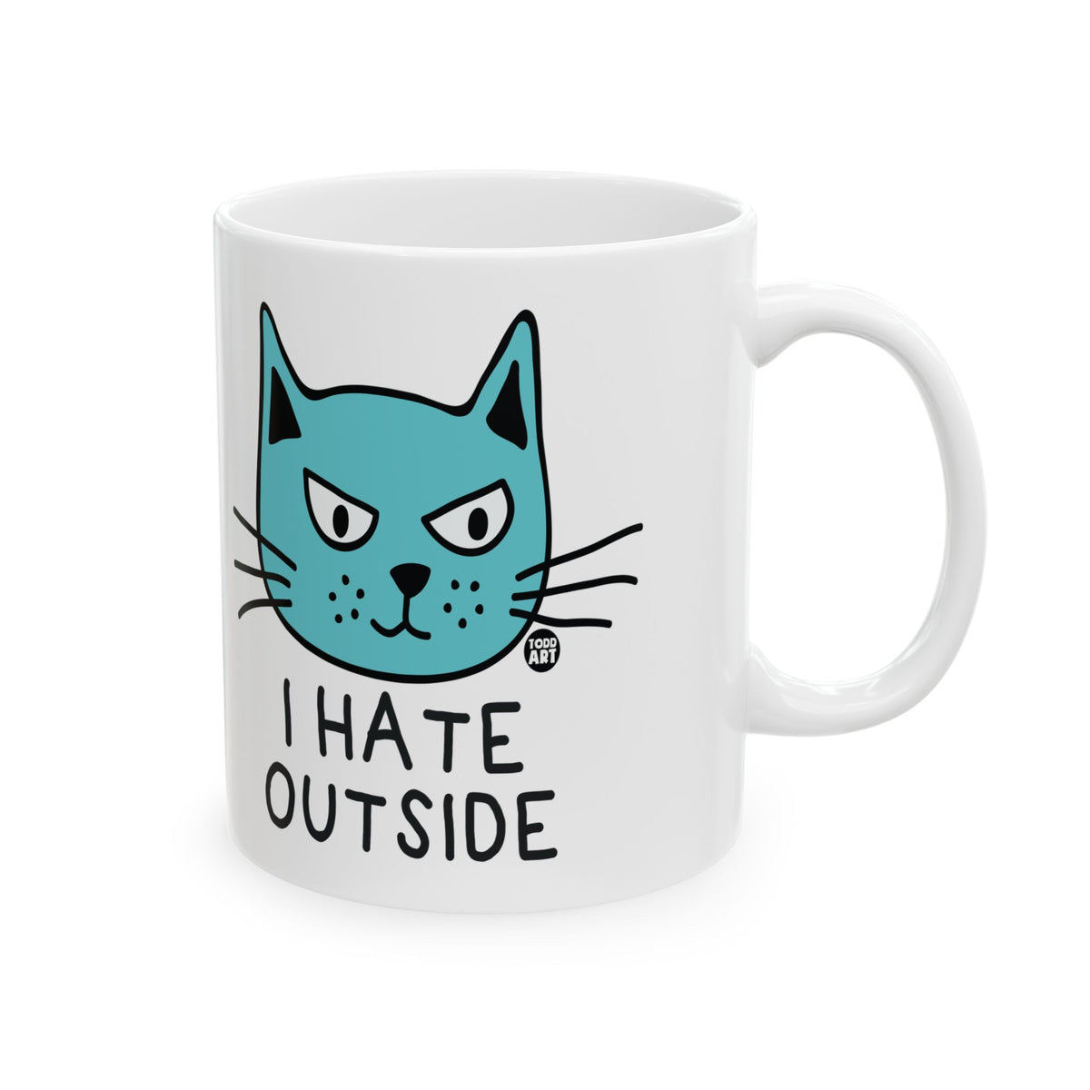 Angry Feline Expression Todd Art Mug