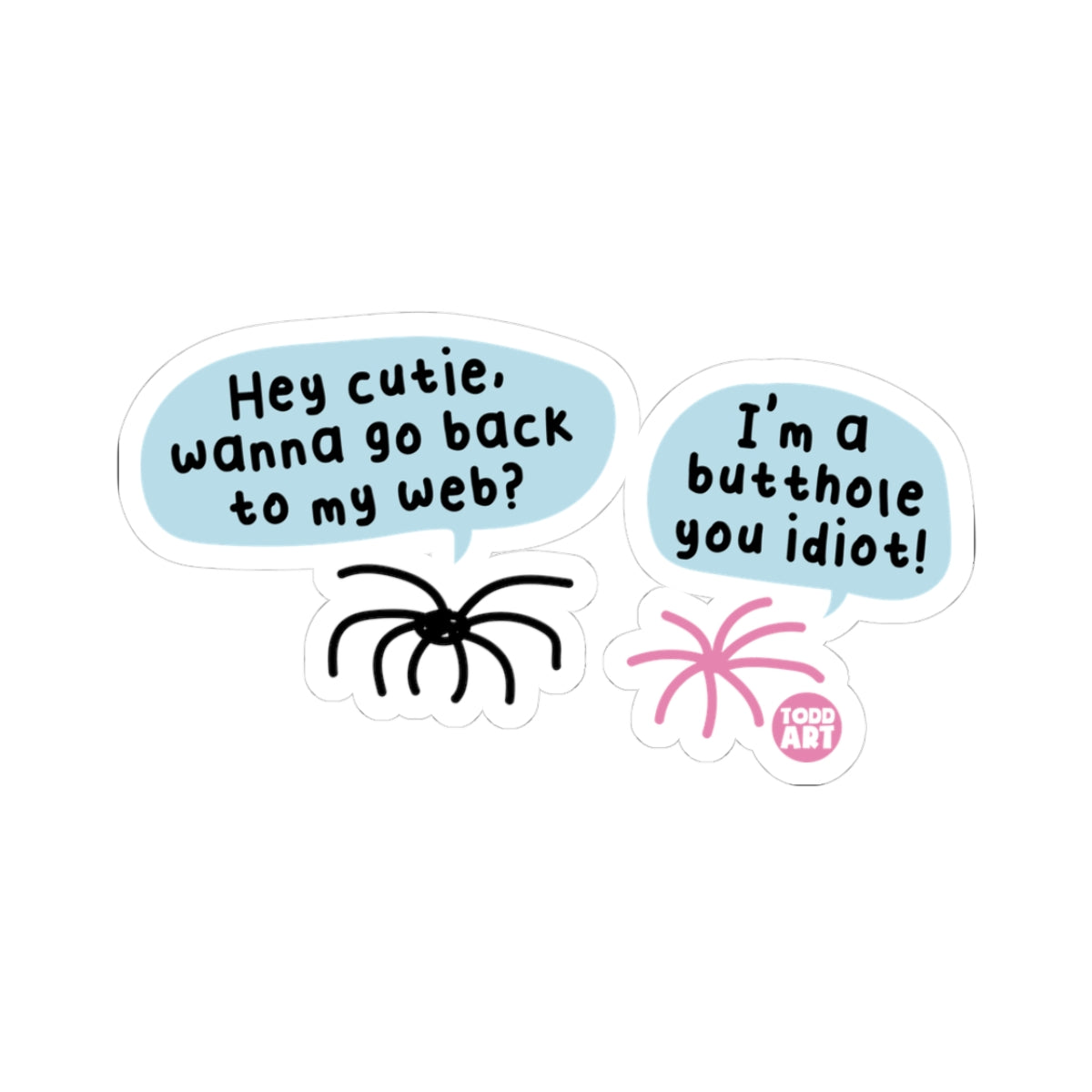 Web ArgumentTodd Art Sticker