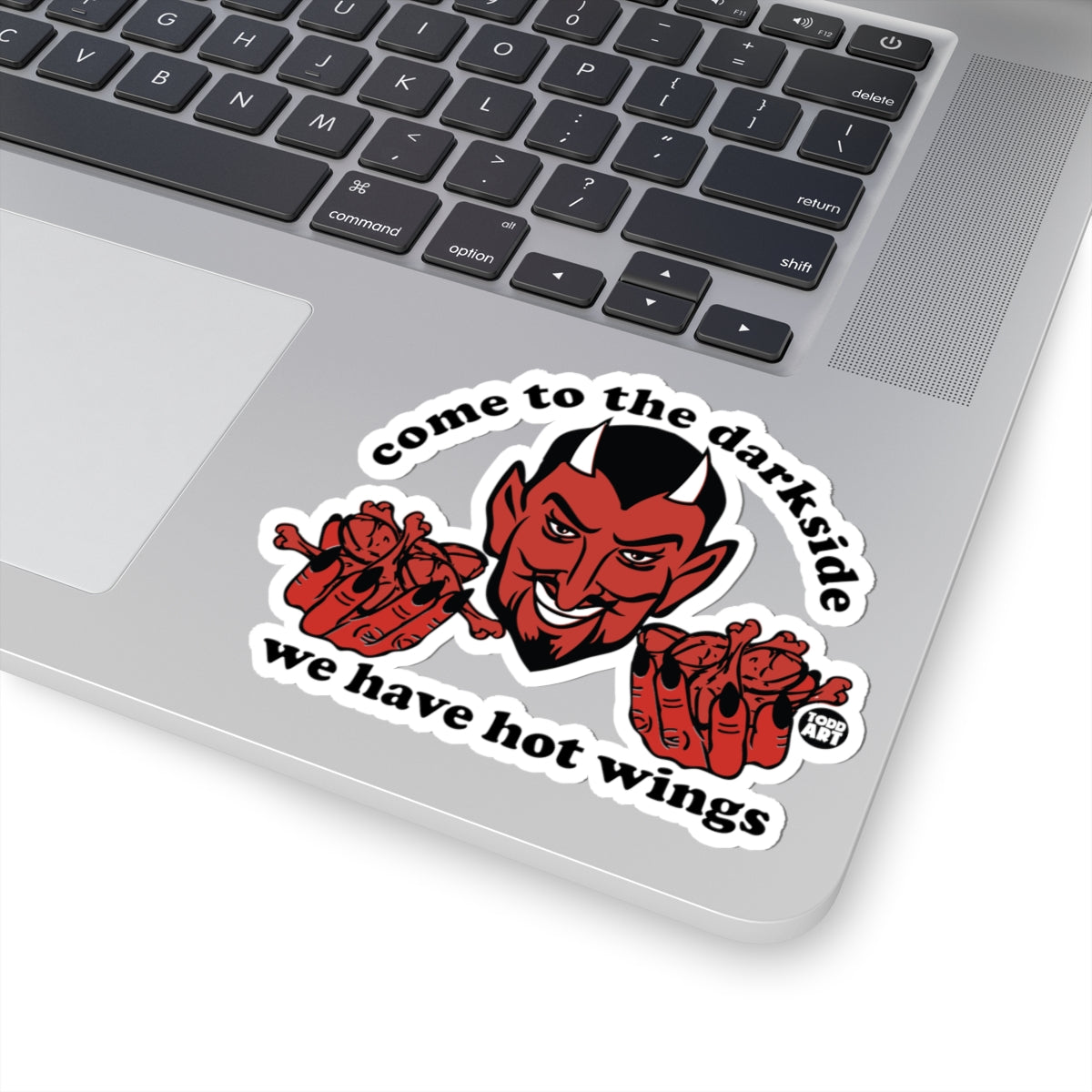 Hot WingsTodd Art Sticker