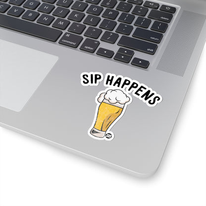 Sip HappensTodd Art Sticker