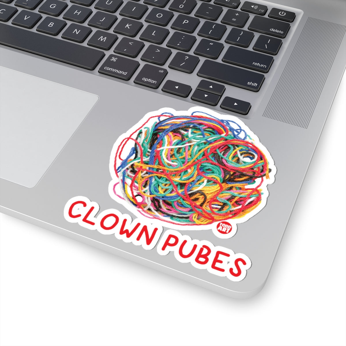 Clown PubesTodd Art Sticker