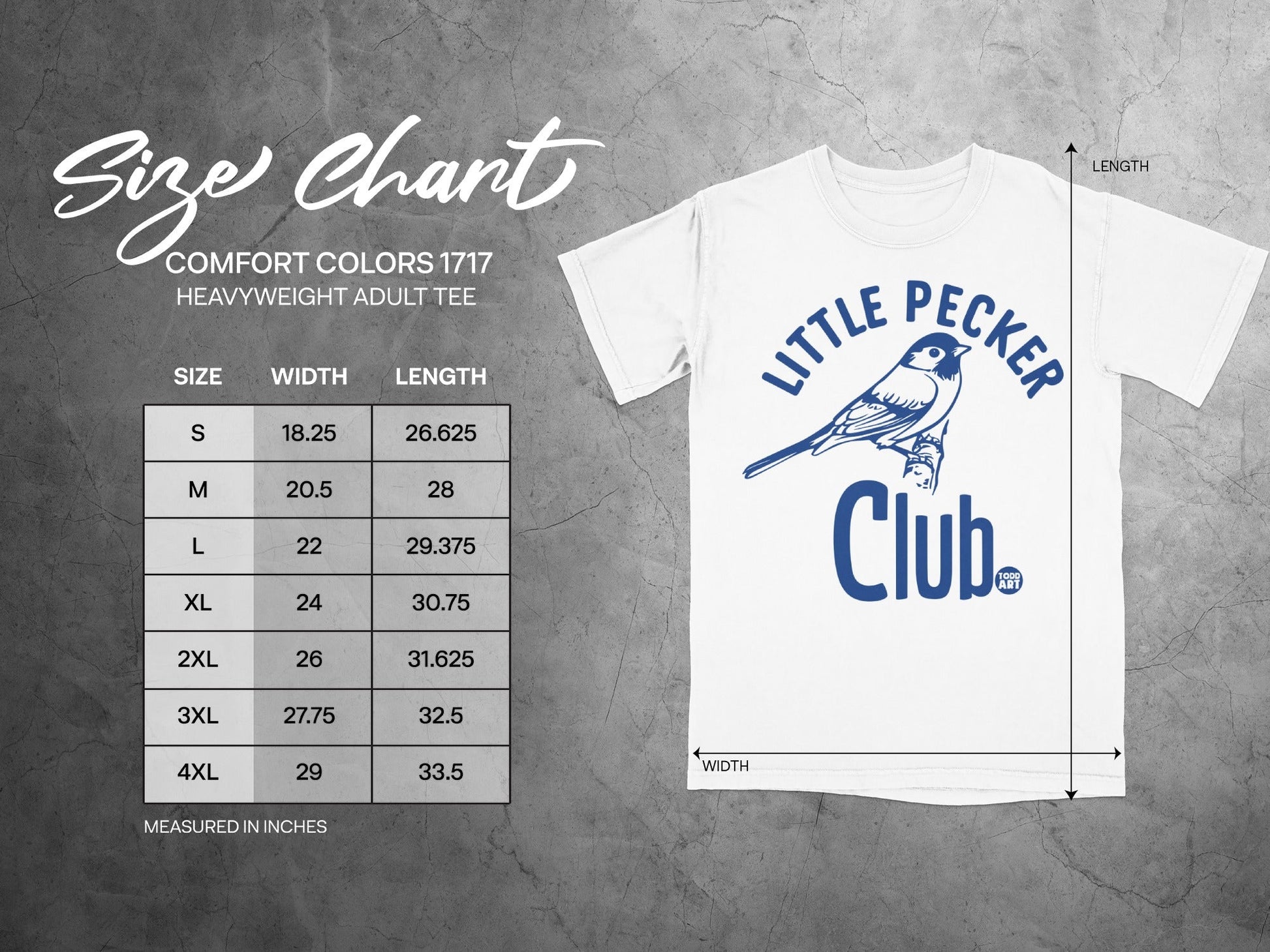 Little Pecker Club Heavyweight Adult Tee Product
