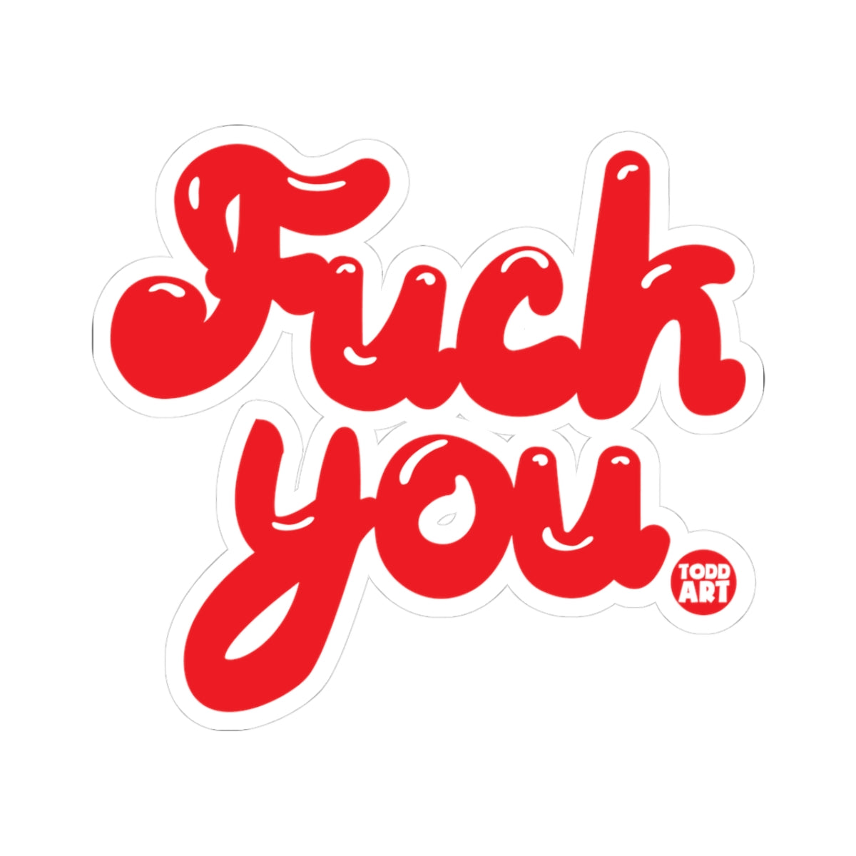 Raw ExpressionTodd Art Sticker