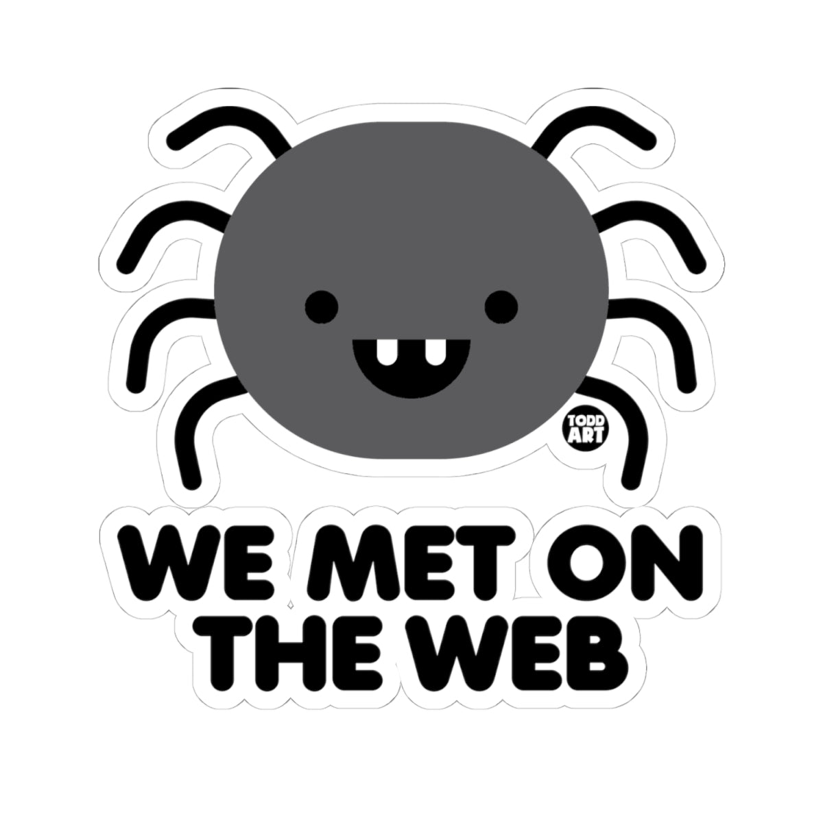 Spider FriendTodd Art Sticker