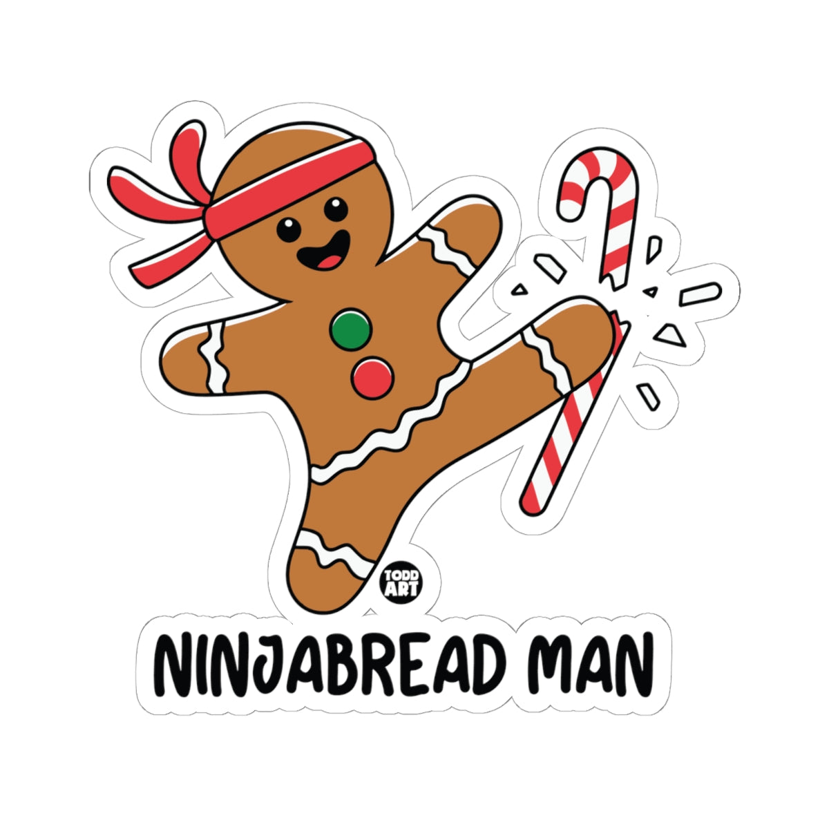 Ninjabread ManTodd Art Sticker