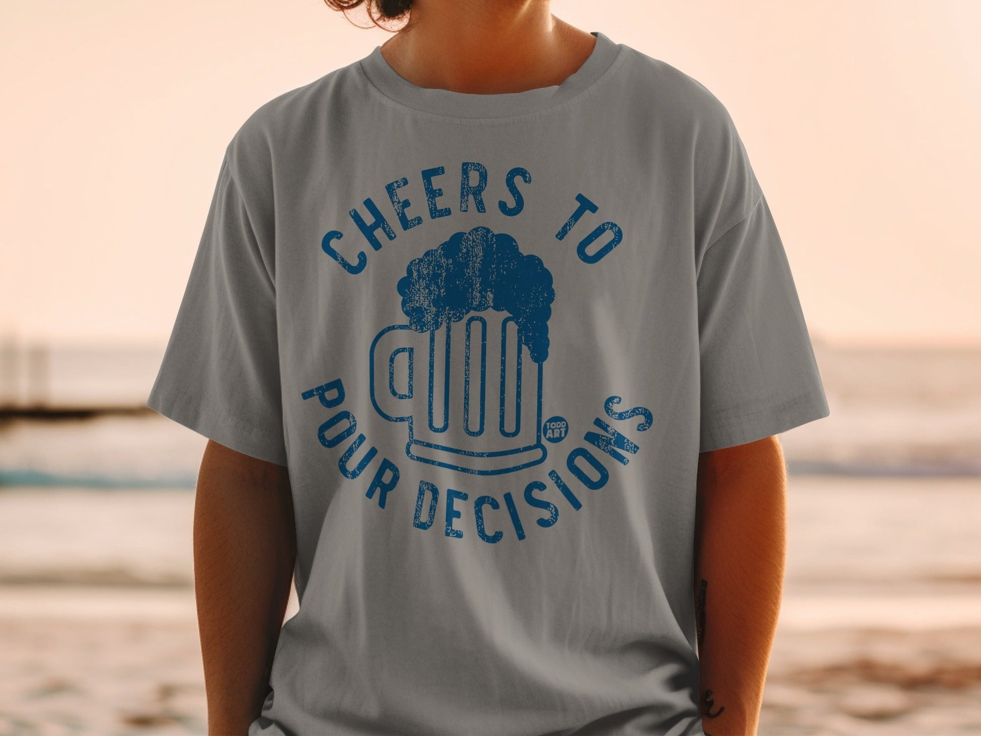 Cheers To Pour Decisions Graphic T-Shirt Product