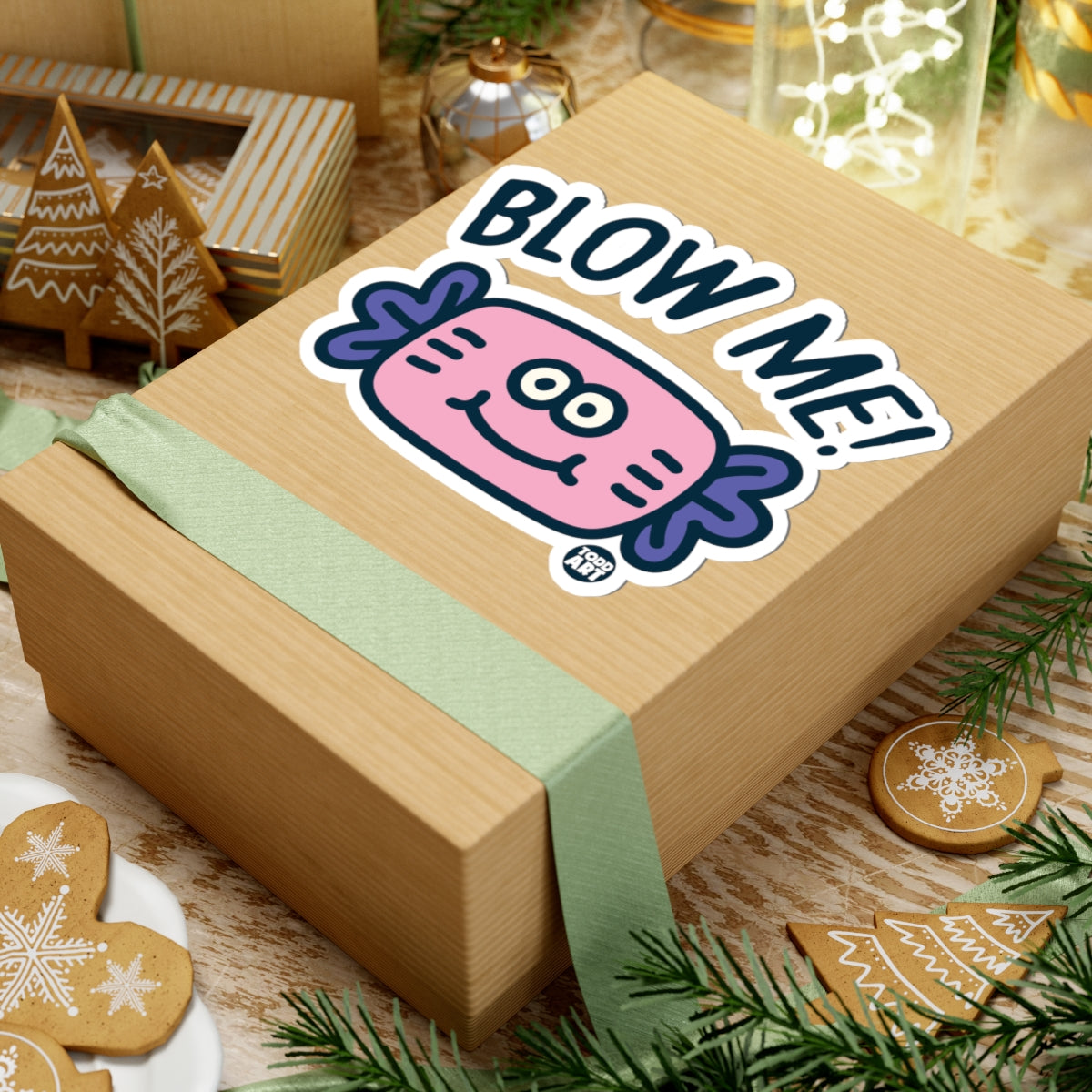 Blowme Todd Art Sticker