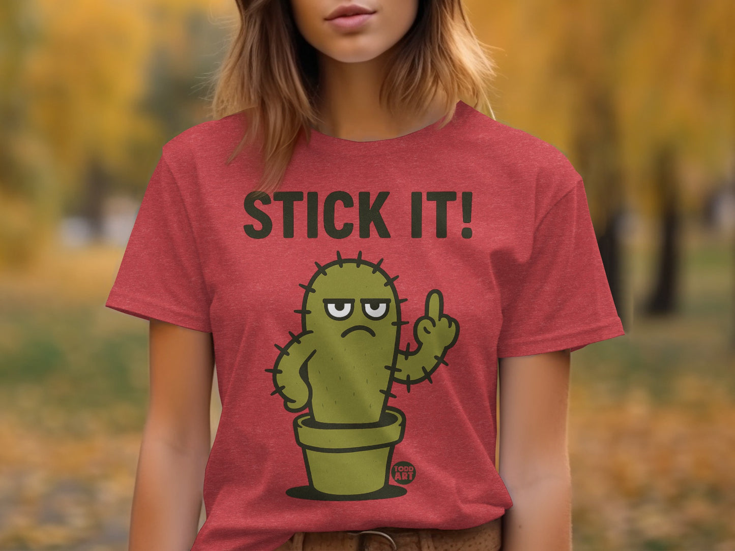 Stick It Unimpressed Cactus Graphic T-Shirt Product