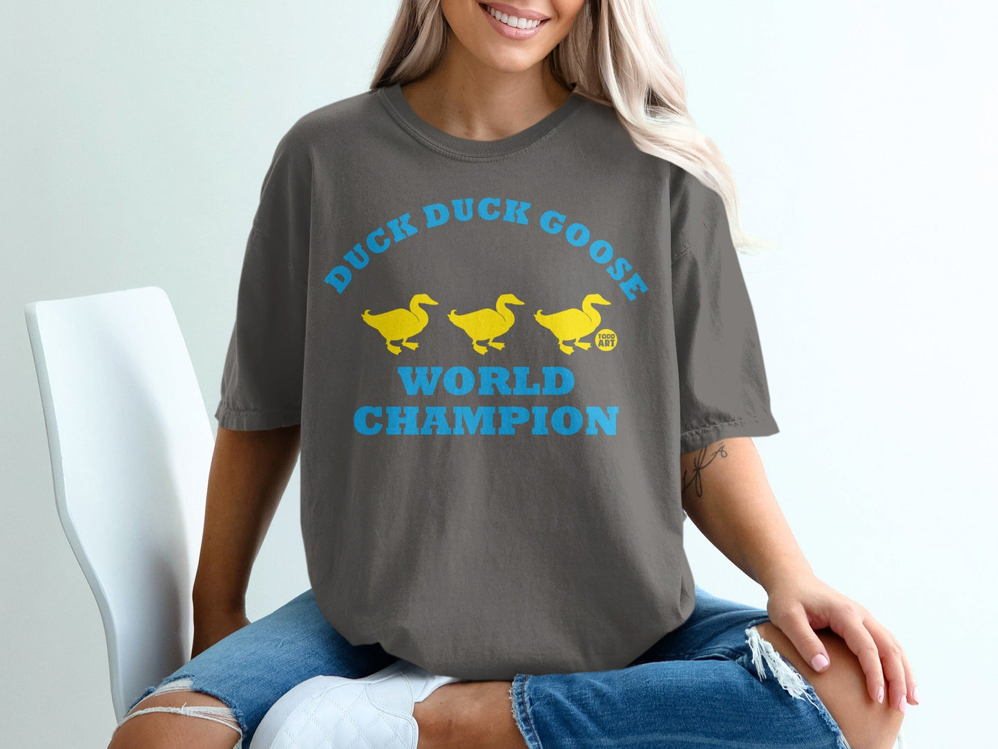 Duck Duck Goose World Champion Graphic T-Shirt