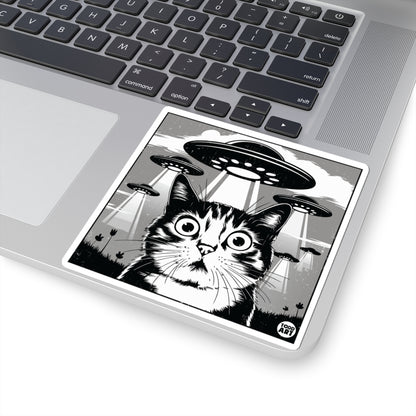 Cat AbductionTodd Art Sticker