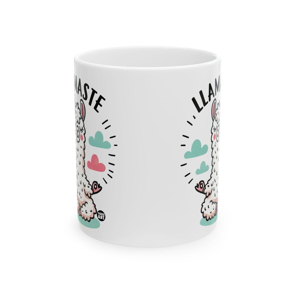 Llama Namaste Meditation Todd Art Mug