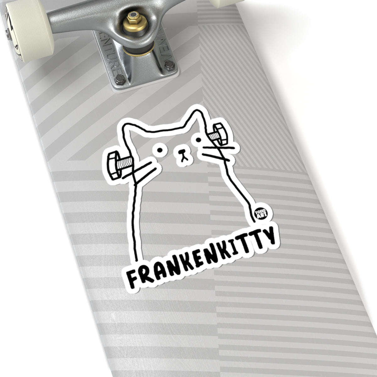 Frankenkitty Todd Art Sticker