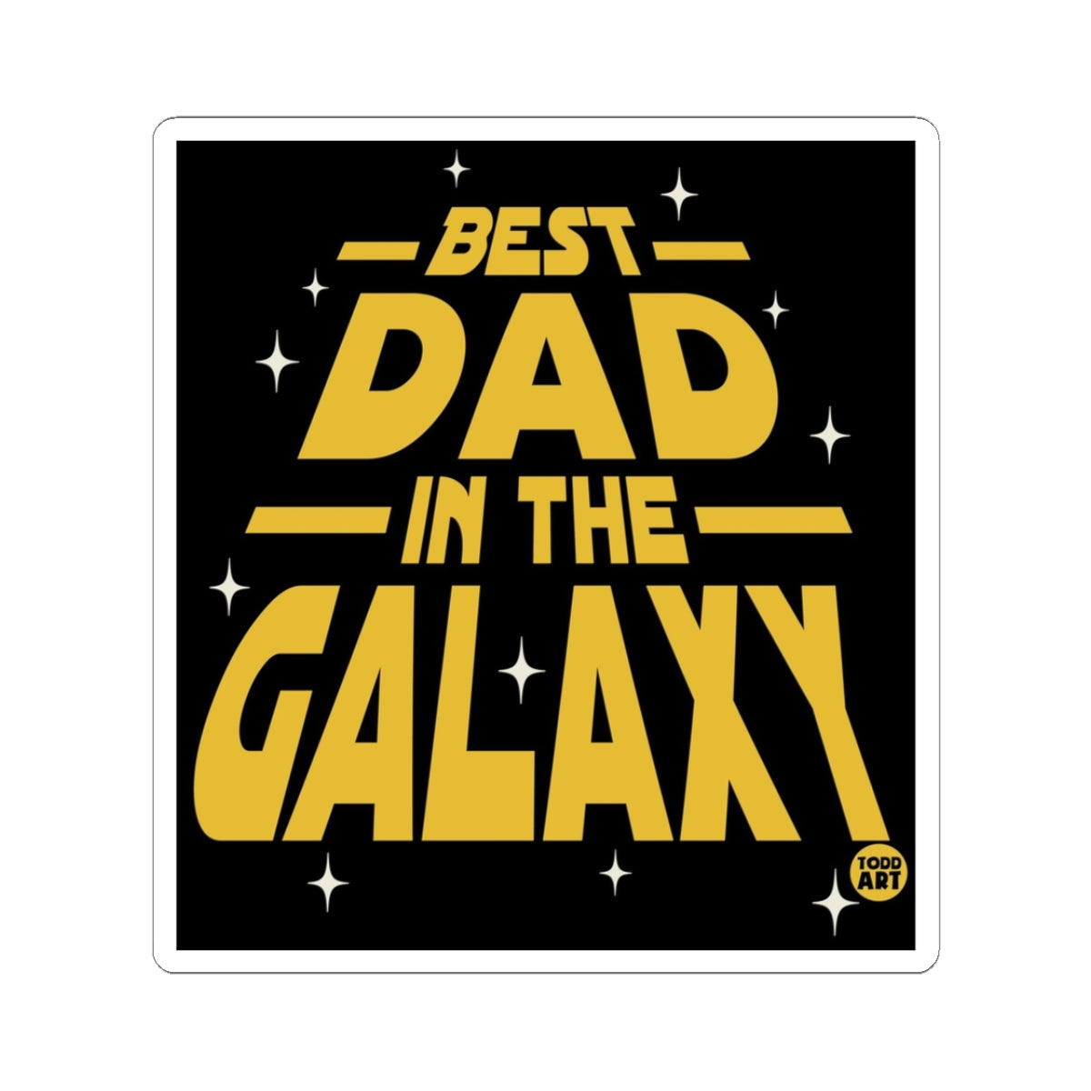 Galactic FatherTodd Art Sticker