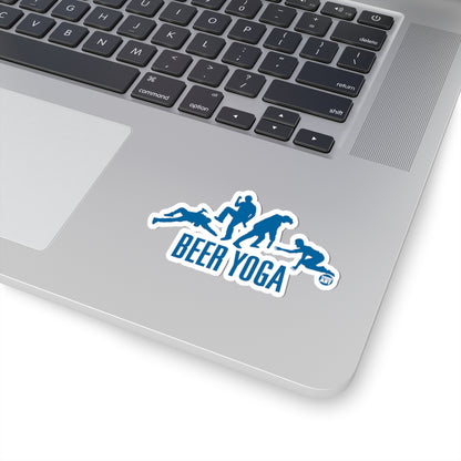 Beer YogaTodd Art Sticker