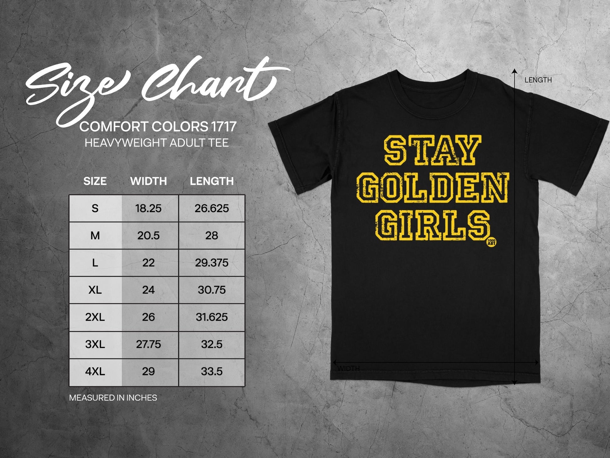 Stay Golden Girls Graphic Heavyweight Adult Tee