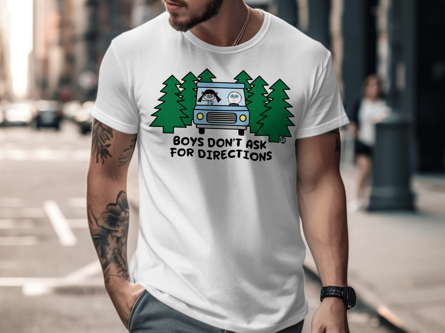 Boys Don't Ask For Directions Funny T-Shirt Product