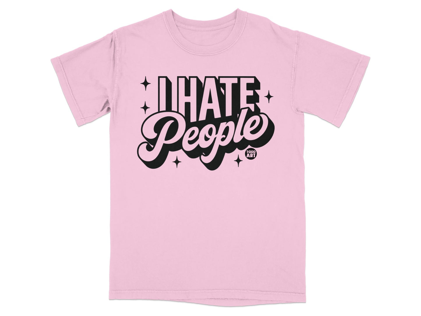 I Hate People Graphic Tee Shirt for Casual Wear
