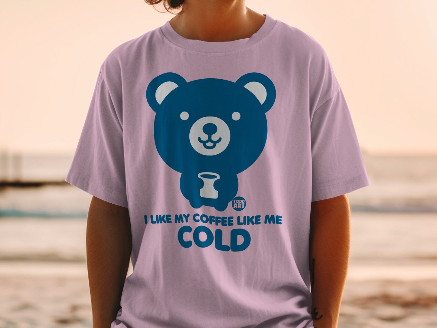 I Like My Coffee Like Me Cold Bear T-Shirt
