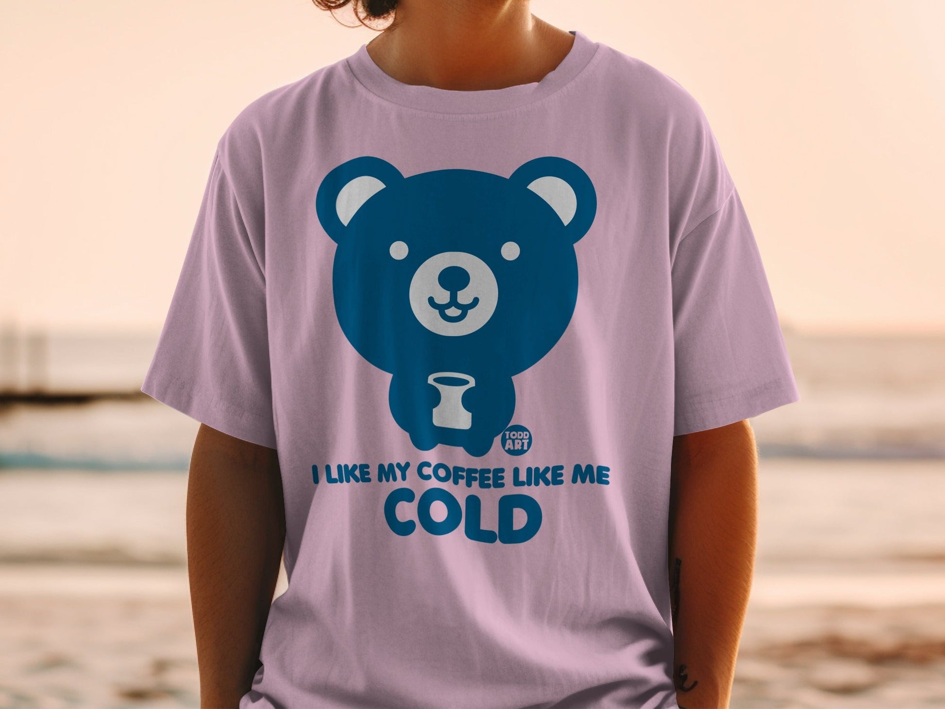 I Like My Coffee Like Me Cold Bear T-Shirt