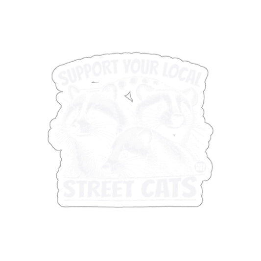 Support Your Local Street Cats Illustration sticker
