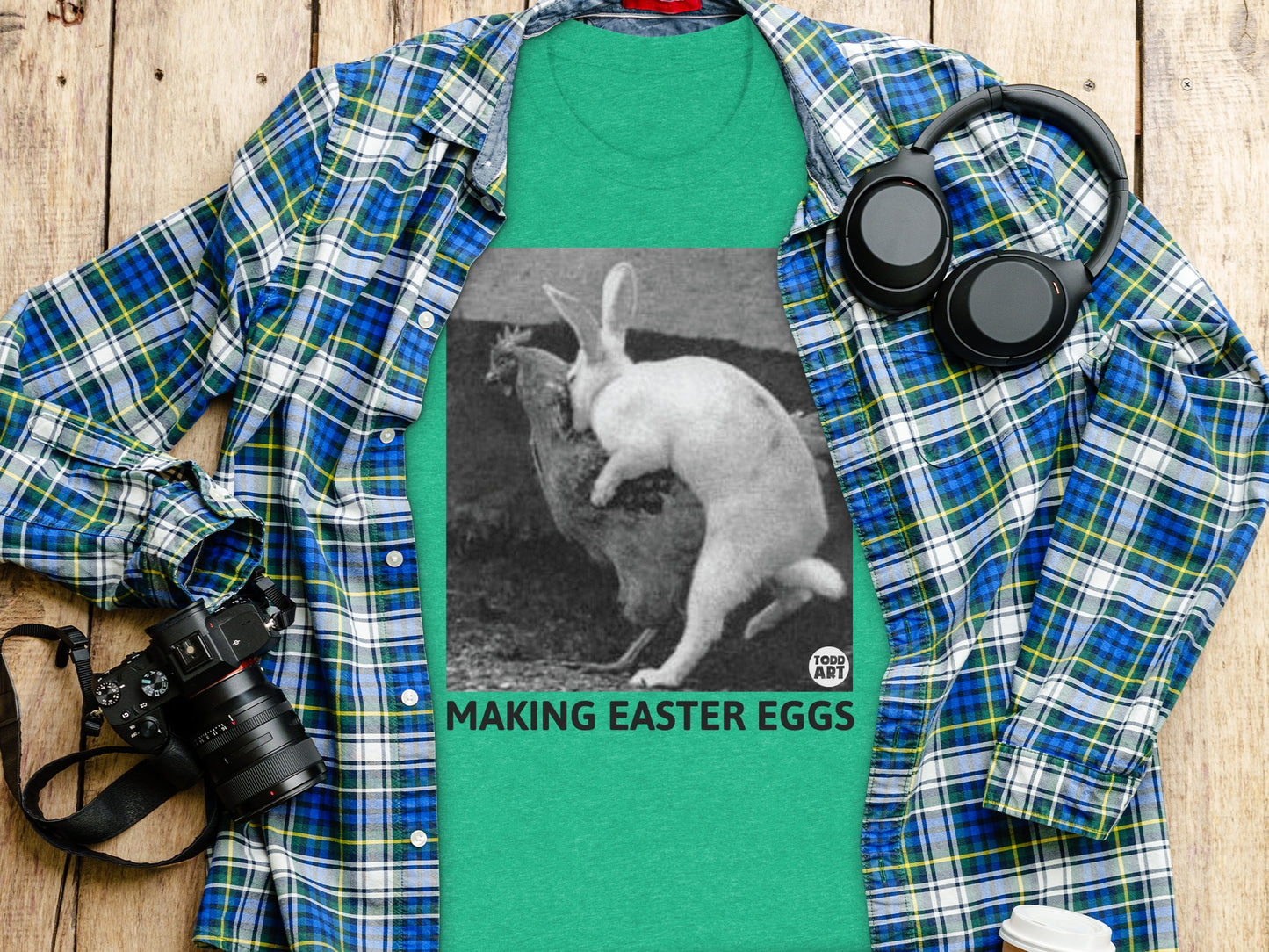 Funny Making Easter Eggs T-Shirt for Humor Lovers