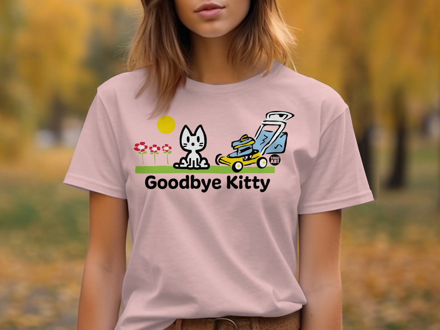 Goodbye Kitty Cute Graphic Tee