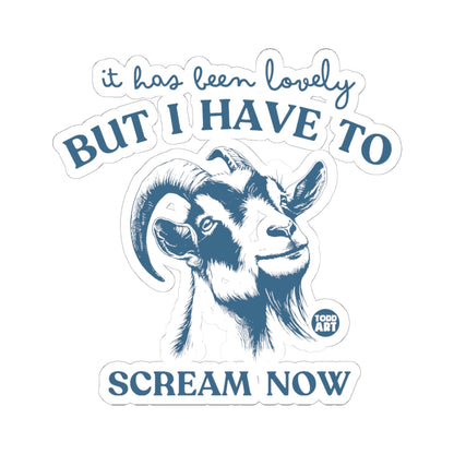 The Screaming GoatTodd Art Sticker