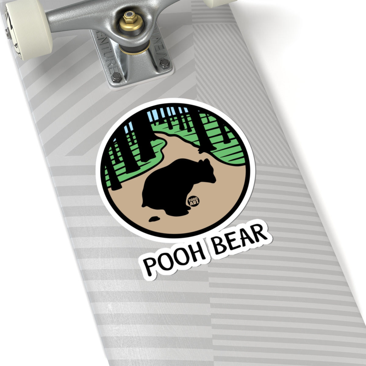 Pooh BearTodd Art Sticker