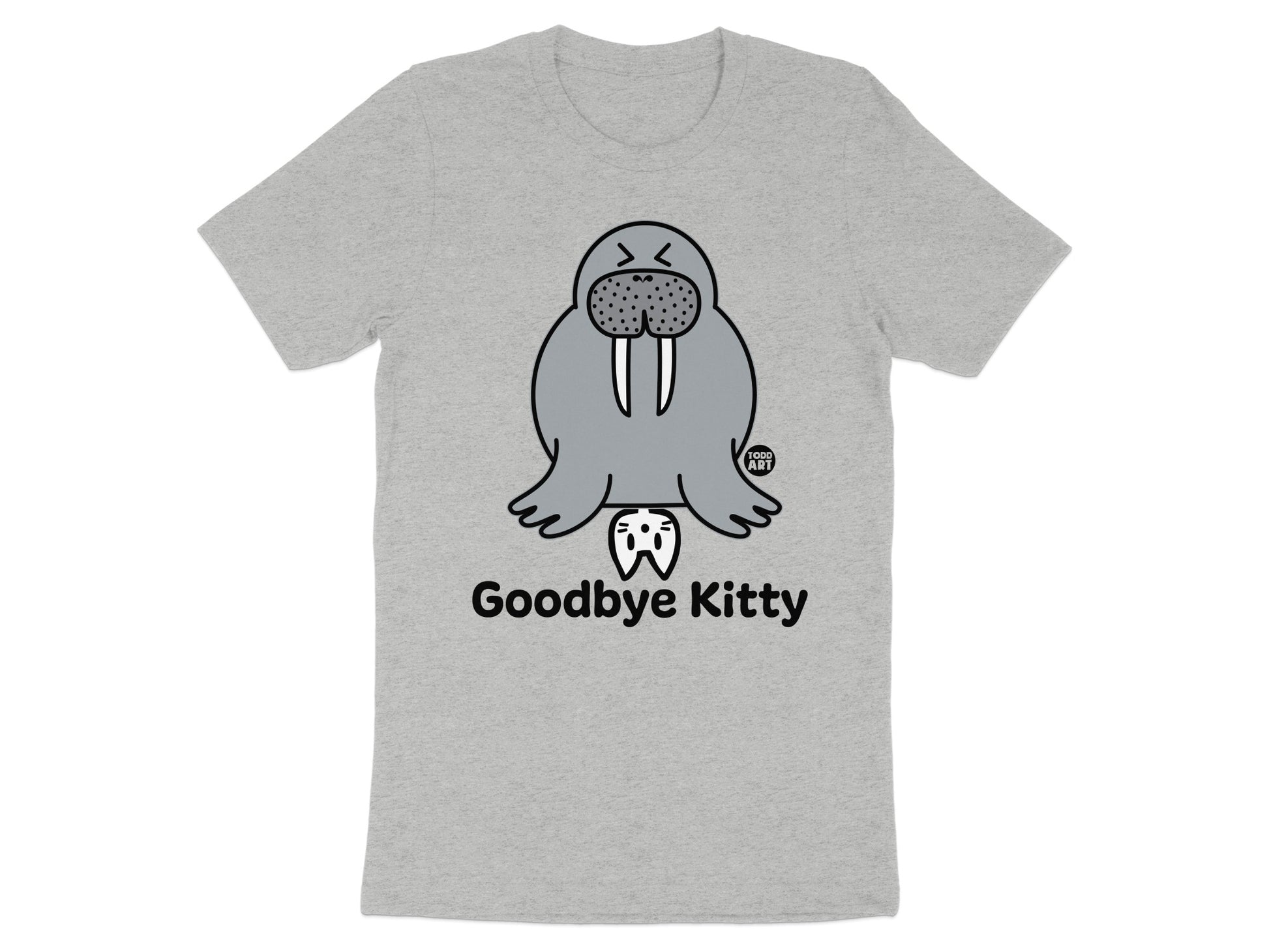 Goodbye Kitty Walrus Themed T-shirt Design