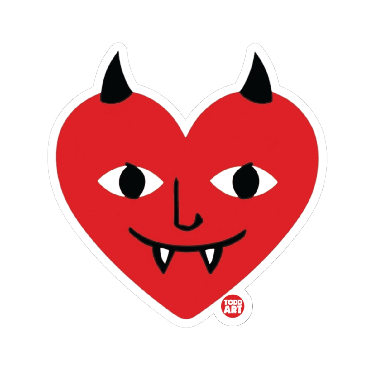 Evil LoveTodd Art Sticker