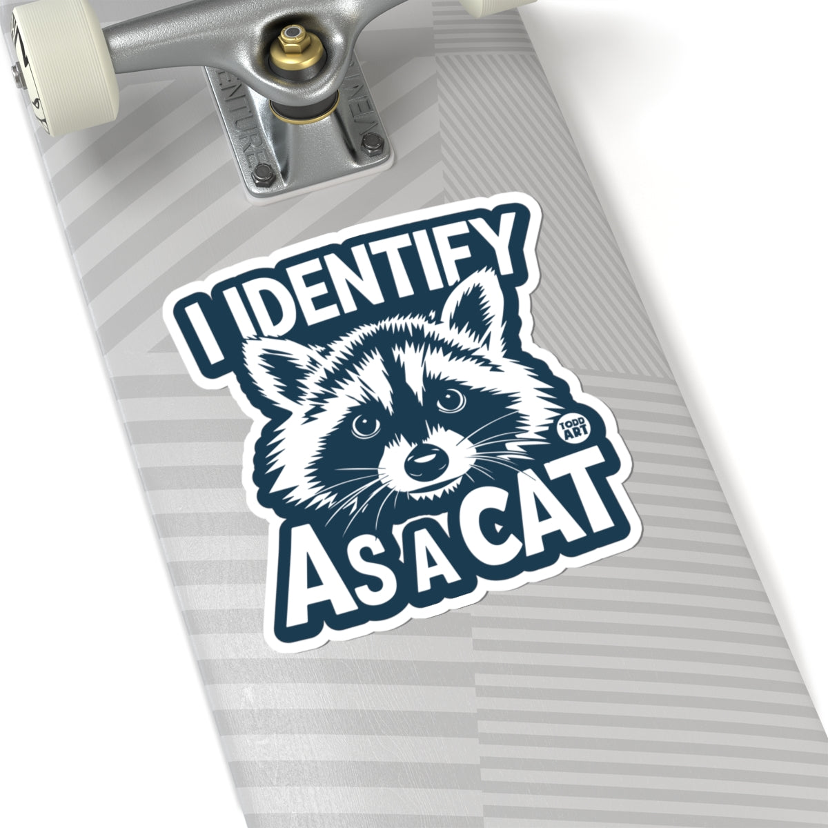 I Identify As A Cat Todd Art Sticker