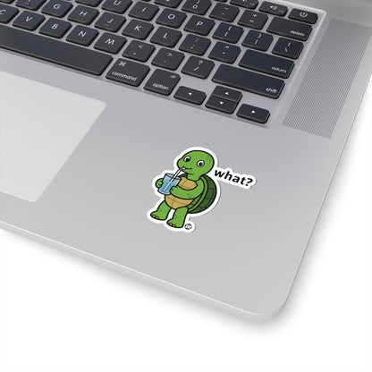 Turtle Drinking WaterTodd Art Sticker