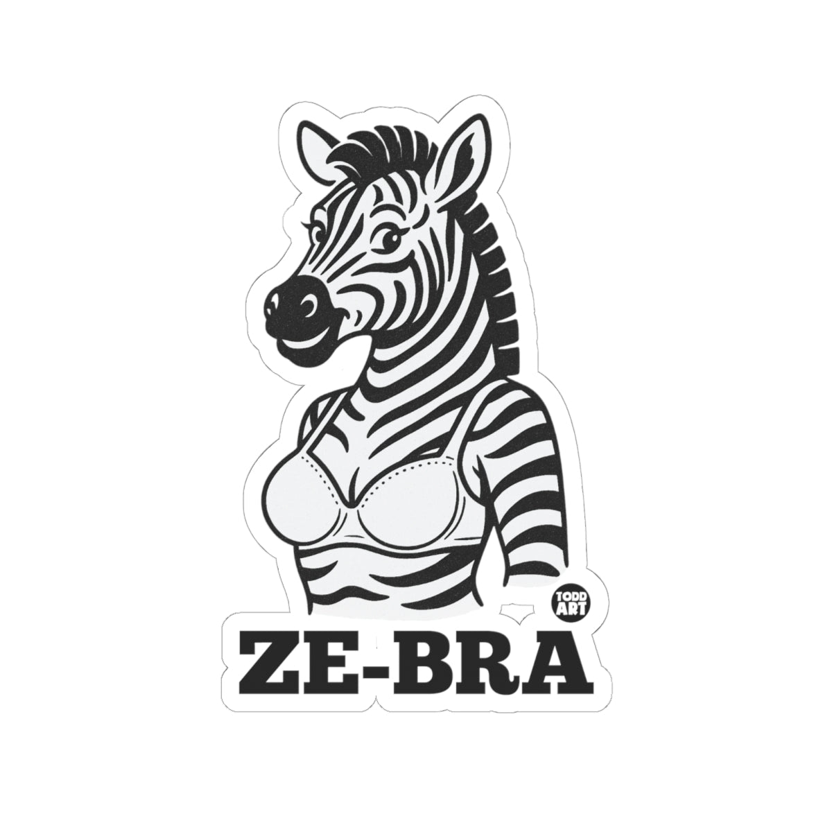 ZebraTodd Art Sticker