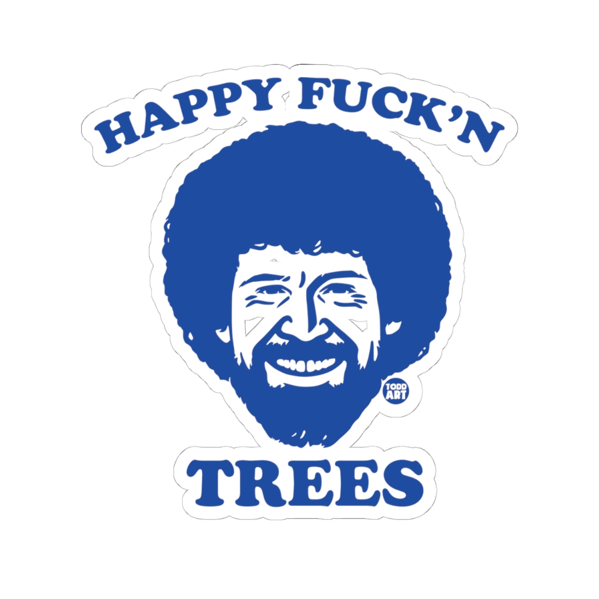 Happy Trees Todd Art Sticker