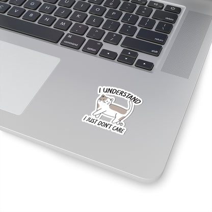 Unbothered FelineTodd Art Sticker