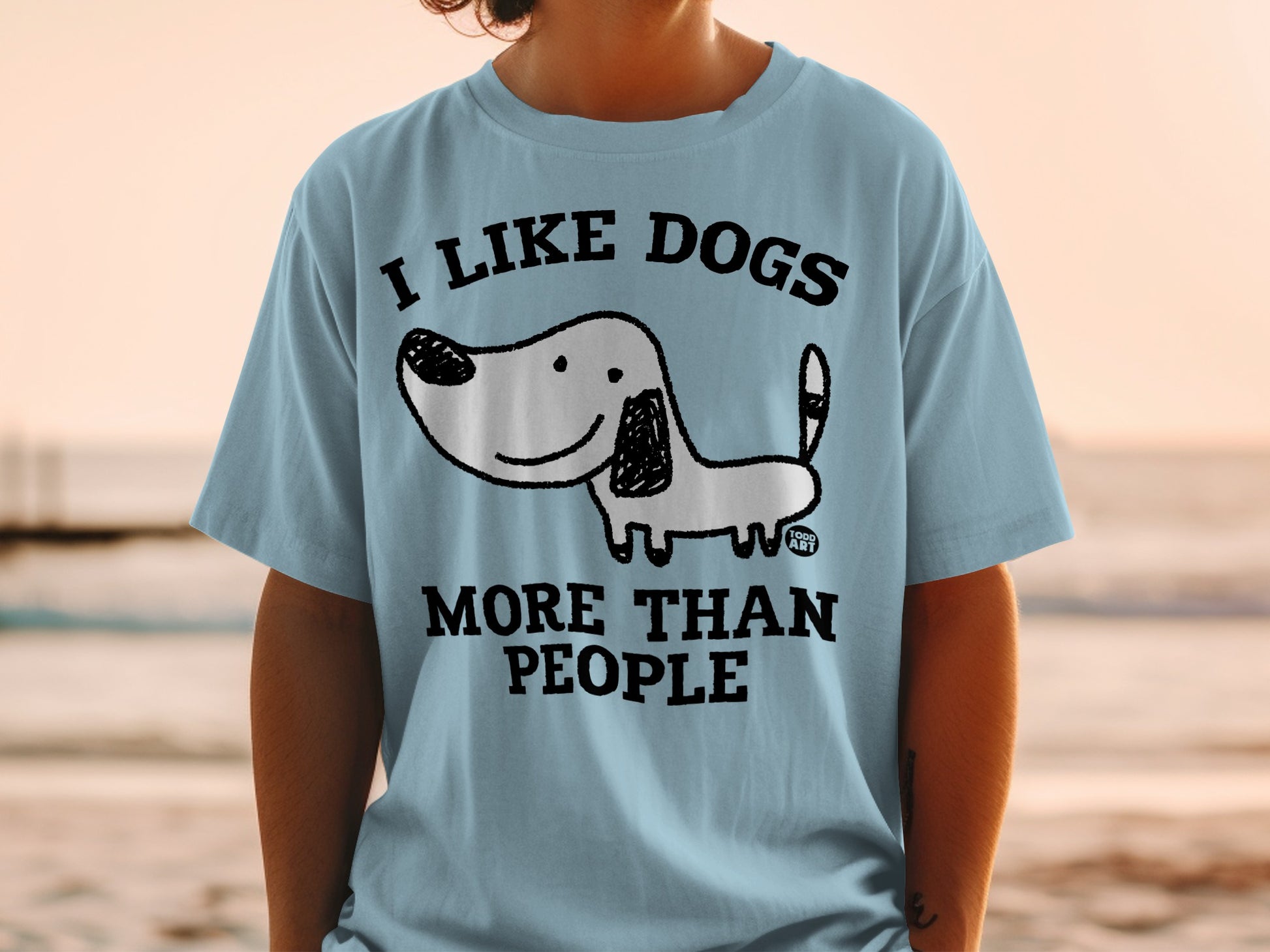 I Like Dogs More Than People Graphic T-shirt