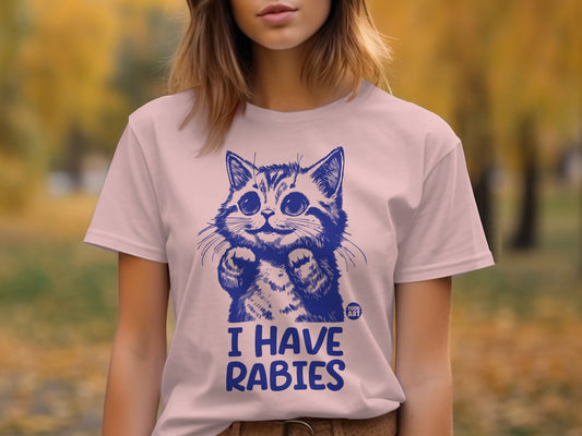 Cute Kitten I Have Rabies Statement Shirt