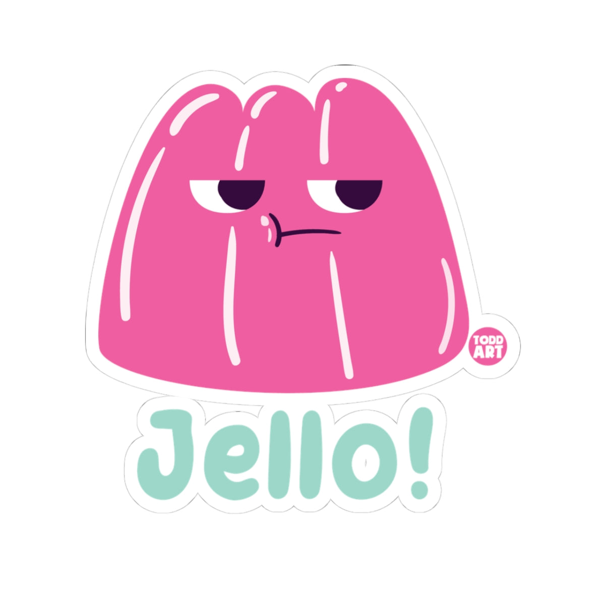 WobbleTodd Art Sticker