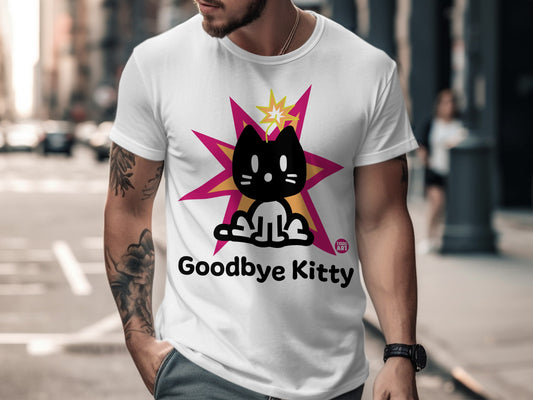 Goodbye Kitty graphic tee casual streetwear top