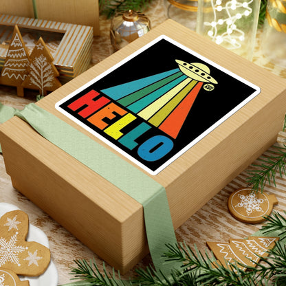 Hello from Space Todd Art Sticker