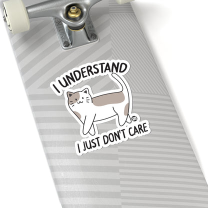 Unbothered FelineTodd Art Sticker