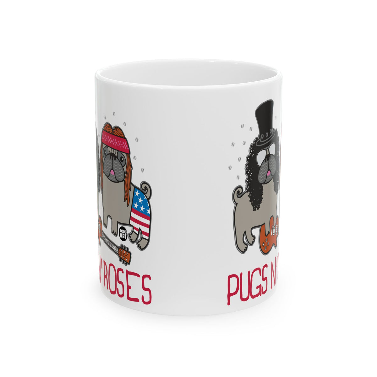 Rock and Roll Dogs Todd Art Mug